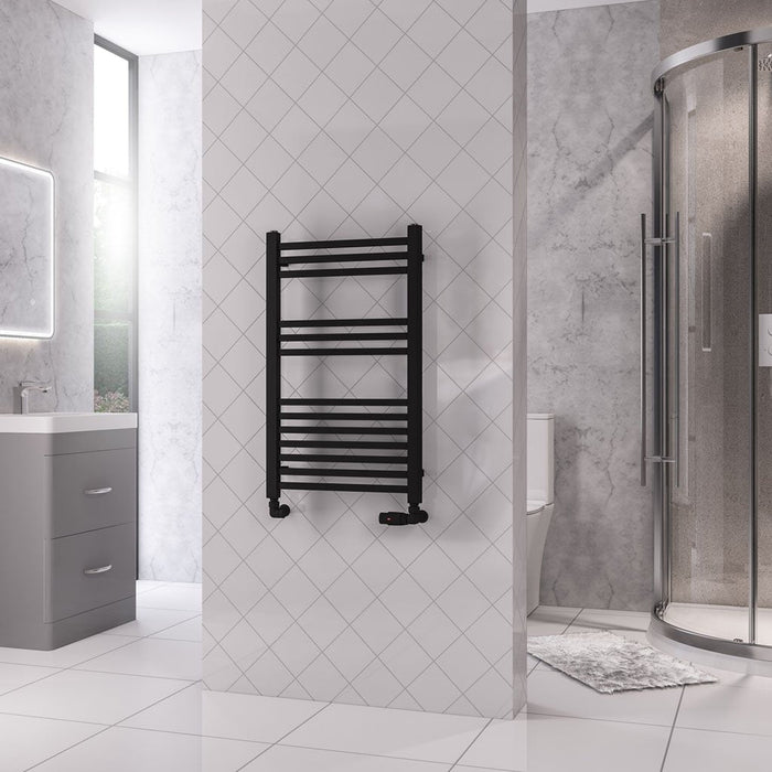 Eastbrook Rion Straight Heated Towel Rail Matt Black