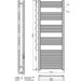 Eastbrook Rion Straight Heated Towel Rail Matt Black