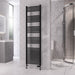 Eastbrook Rion Straight Heated Towel Rail Matt Black