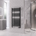 Eastbrook Rion Straight Heated Towel Rail Matt Black