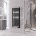 Eastbrook Rion Straight Heated Towel Rail Matt Black