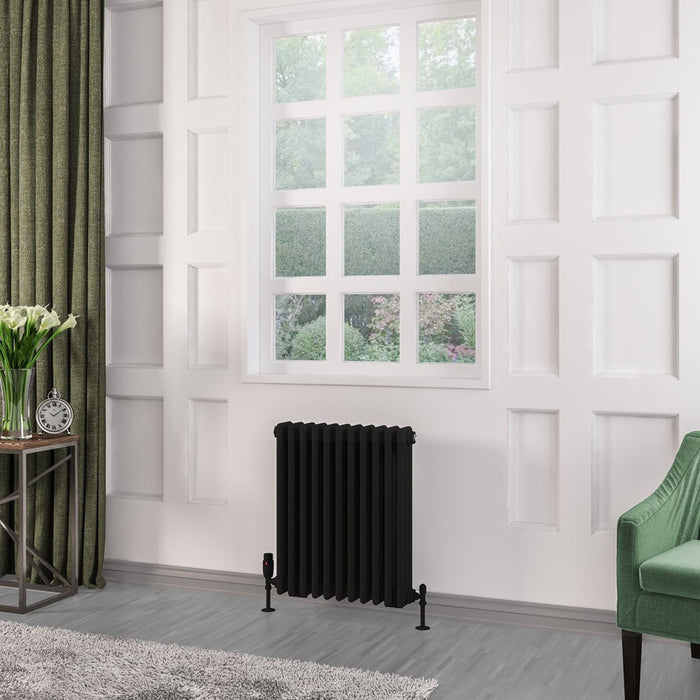 Eastbrook Rivassa 3 Column Radiator Matt Black - Column