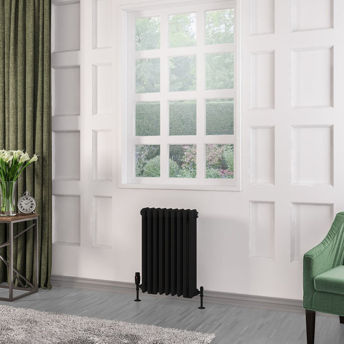 Eastbrook Rivassa 3 Column Radiator Matt Black - Column