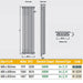 Eastbrook Rivassa 3 Column Radiator Matt Black - Column