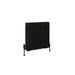 Eastbrook Rivassa 4 Column Radiator Matt Black - 600mm x