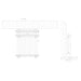 Eastbrook Rivassa Horizontal 3 Column Radiator - 300mm x