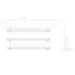 Eastbrook Rivassa Horizontal 3 Column Radiator - 300mm x