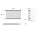 Eastbrook Rivassa Horizontal 3 Column Radiator - 300mm x