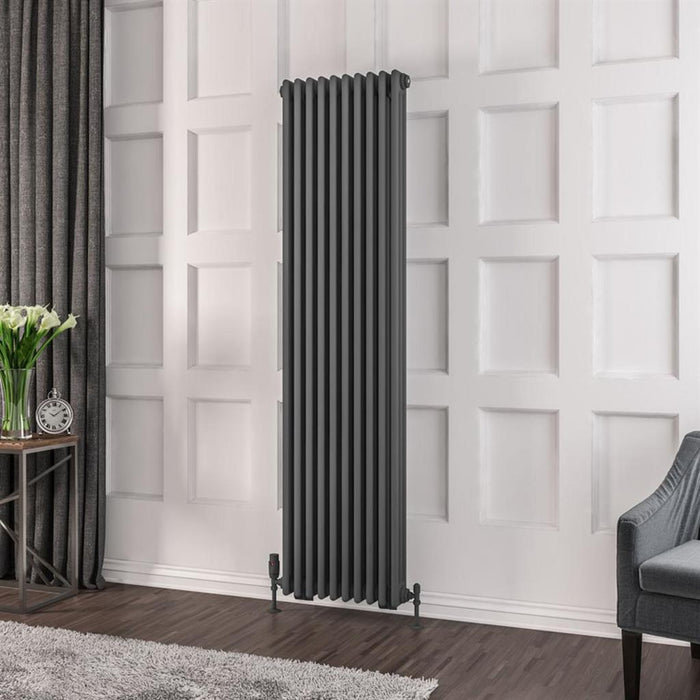 Eastbrook Rivassa Vertical 3 Column Radiator - 600mm x