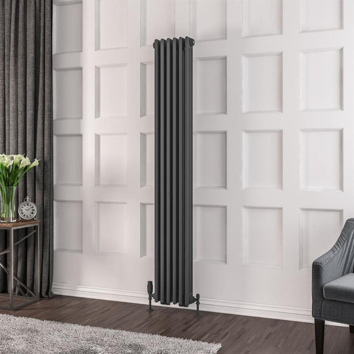 Eastbrook Rivassa Vertical 3 Column Radiator - 600mm x