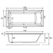 Eastbrook Rockall Beauforte Single Ended Bath - No TH