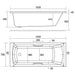 Eastbrook Rockall Beauforte Single Ended Bath With Twin