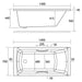 Eastbrook Rockall Beauforte Single Ended Bath With Twin