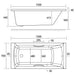 Eastbrook Rockall Beauforte Single Ended Bath With Twin