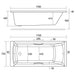 Eastbrook Rockall Beauforte Single Ended Bath With Twin