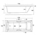 Eastbrook Rockall Beauforte Single Ended Bath With Twin