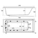 Eastbrook Rockall Beauforte Single Ended Whirlpool Bath