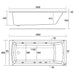 Eastbrook Rockall Beauforte Single Ended Whirlpool Bath - 6