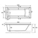 Eastbrook Rockall Single Ended Bath - No TH - White