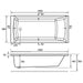 Eastbrook Rockall Single Ended Bath - No TH - White