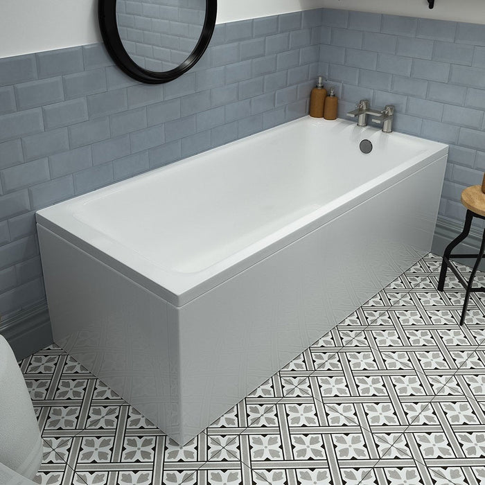Eastbrook Rockall Single Ended Bath - No TH - White