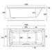 Eastbrook Rockall Single Ended Bath With Twin Grips - No TH