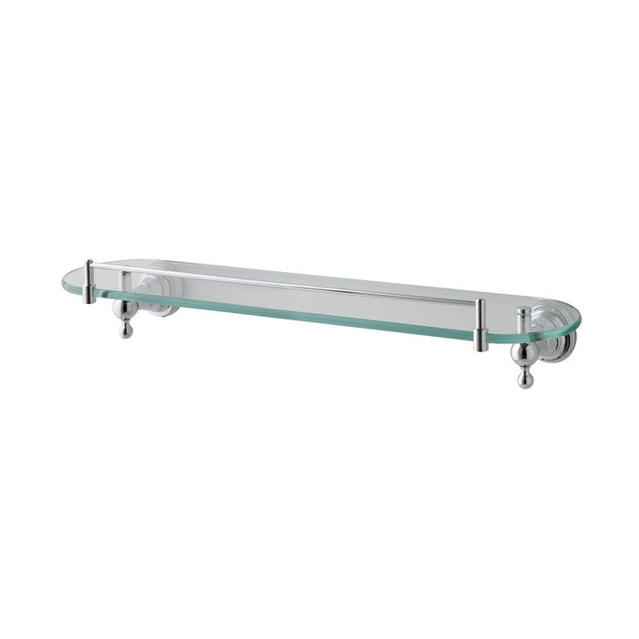 Eastbrook Rockingham Glass Shelf With Barrier - 500mm Long