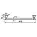 Eastbrook Rockingham Single Towel Rail - Chrome - Towel