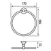 Eastbrook Rockingham Towel Ring - Chrome - Towel Rings