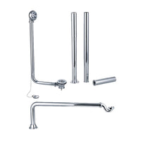 Eastbrook Roll Top Bath Waste Pack - Chrome - Bath Wastes