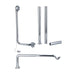 Eastbrook Roll Top Bath Waste Pack - Chrome - Bath Wastes