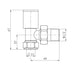 Eastbrook Round Angled Radiator Valves Pair - Heating