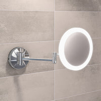 Eastbrook Round Frosted LED Magnifying Mirror - 213mm x