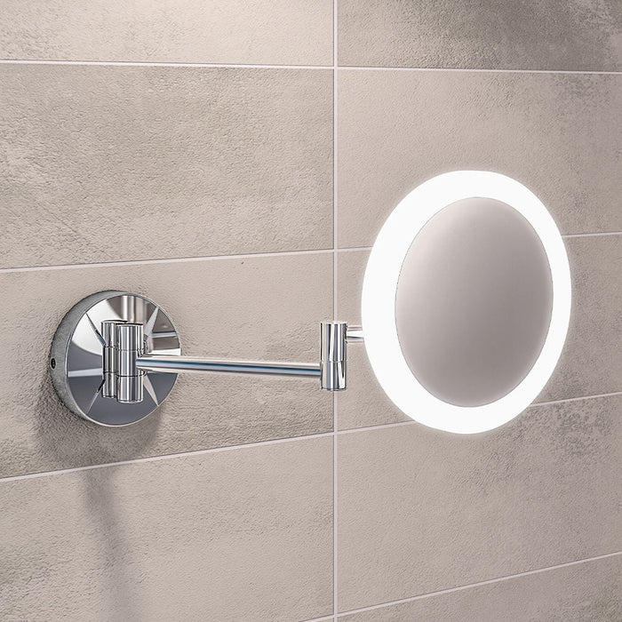 Eastbrook Round Frosted LED Magnifying Mirror - 213mm x
