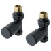 Eastbrook Round Head Straight Manual Radiator Valves Pair