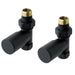Eastbrook Round Head Straight Manual Radiator Valves Pair