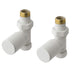 Eastbrook Round Head Straight Manual Radiator Valves Pair