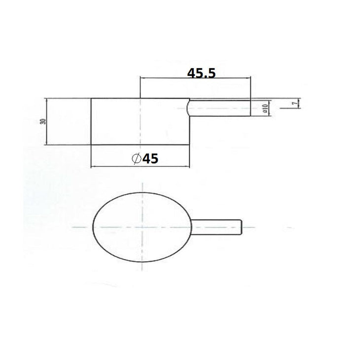 Eastbrook Round Lever Control Handle - Chrome - Shower