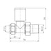 Eastbrook Round Straight Radiator Valves Pair - Heating