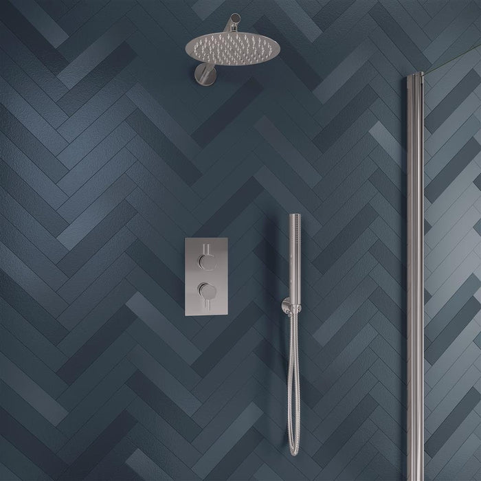 Eastbrook Round Thermostatic Concealed Shower Kit - Chrome