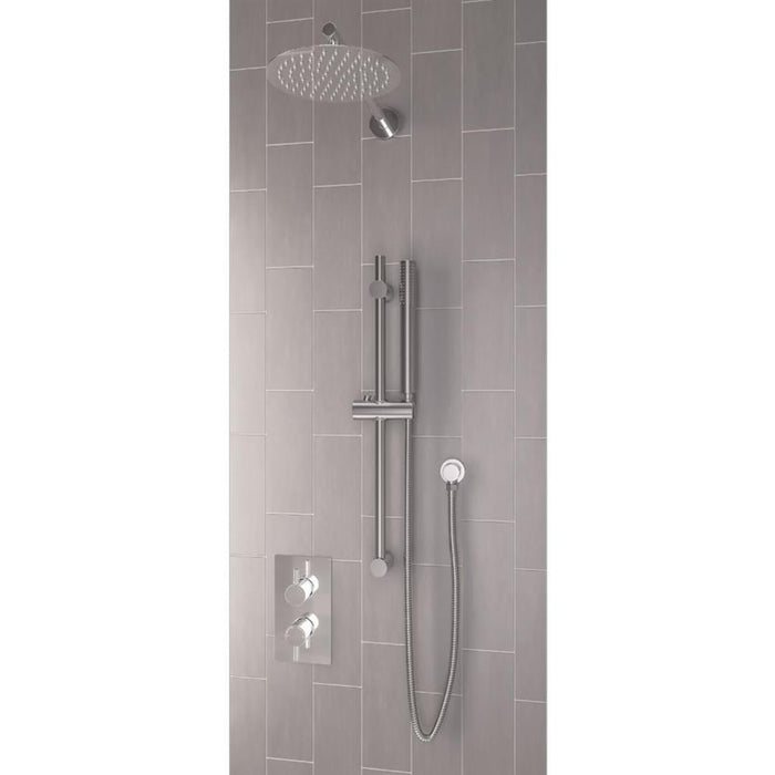 Eastbrook Round Thermostatic Concealed Shower Set - Chrome