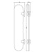 Eastbrook Salerno Glass Shelf - 500mm Long - Chrome