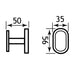 Eastbrook Salerno Single Robe Hook - Robe Hooks
