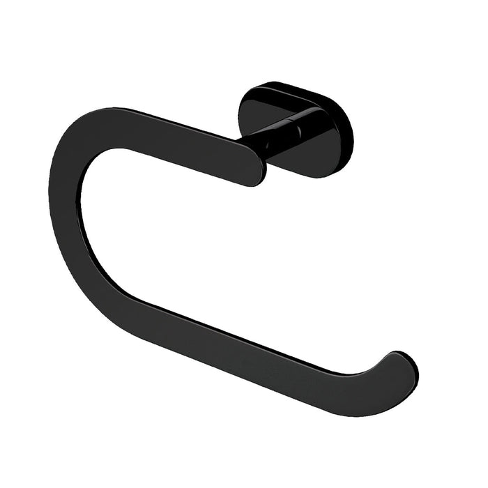 Eastbrook Salerno Towel Holder - Matt Black - Towel Rings