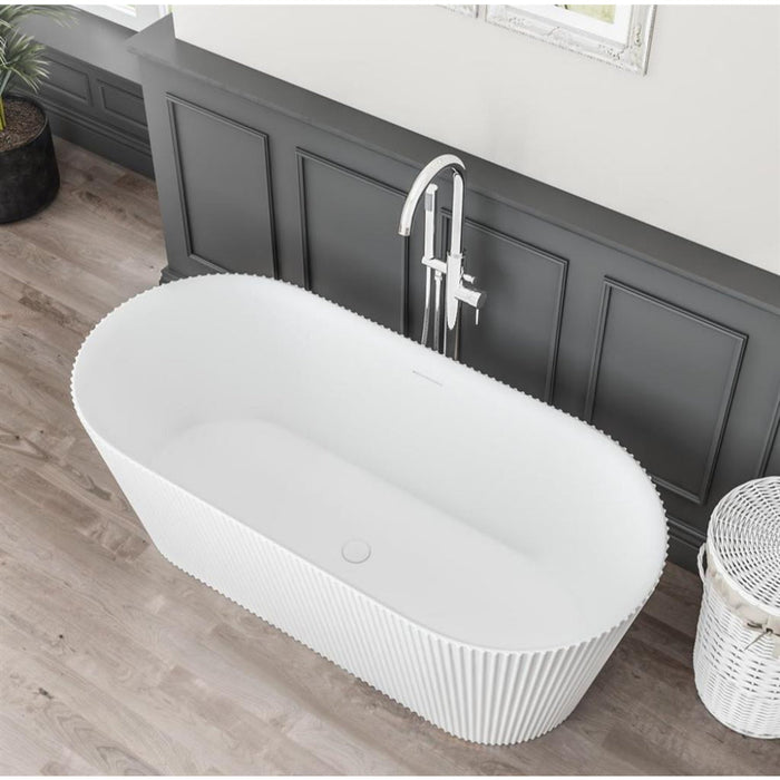Eastbrook Sandford Freestanding Bath With Waste - White