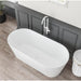 Eastbrook Sandford Freestanding Bath With Waste - White