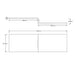 Eastbrook Shannon Beauforte L Shaped Bath Front Panel Long