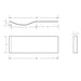 Eastbrook Shannon Beauforte P Shaped Bath Front Panel Long