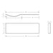 Eastbrook Shannon Beauforte P Shaped Bath Front Panel Long