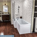 Eastbrook Shannon L Shaped Bath Front Panel Long - White